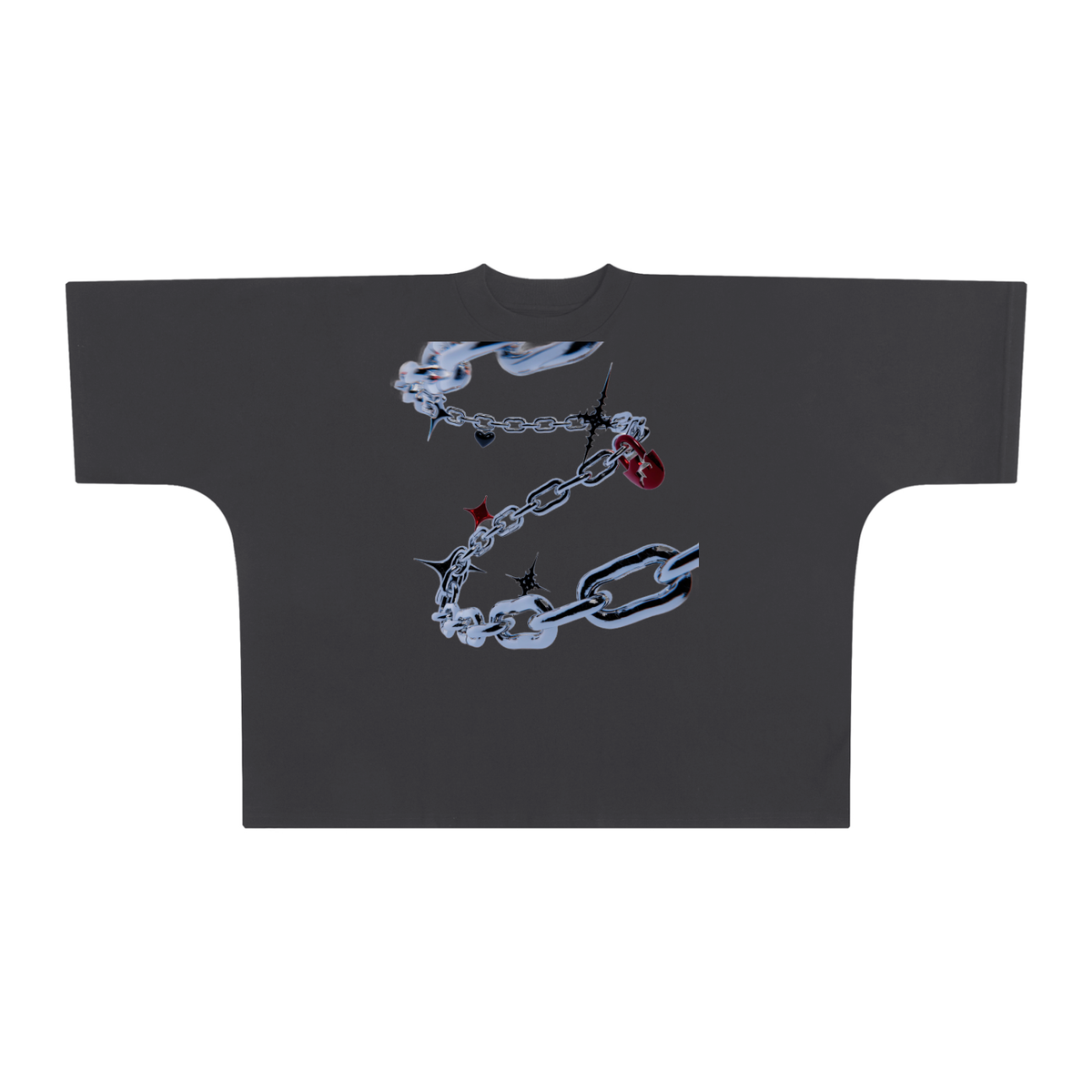Fallen T-Shirt — Dark Gray — Front